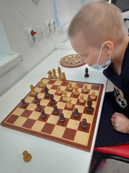 День шахмат в отделениях онкогематологии и педиатрии.